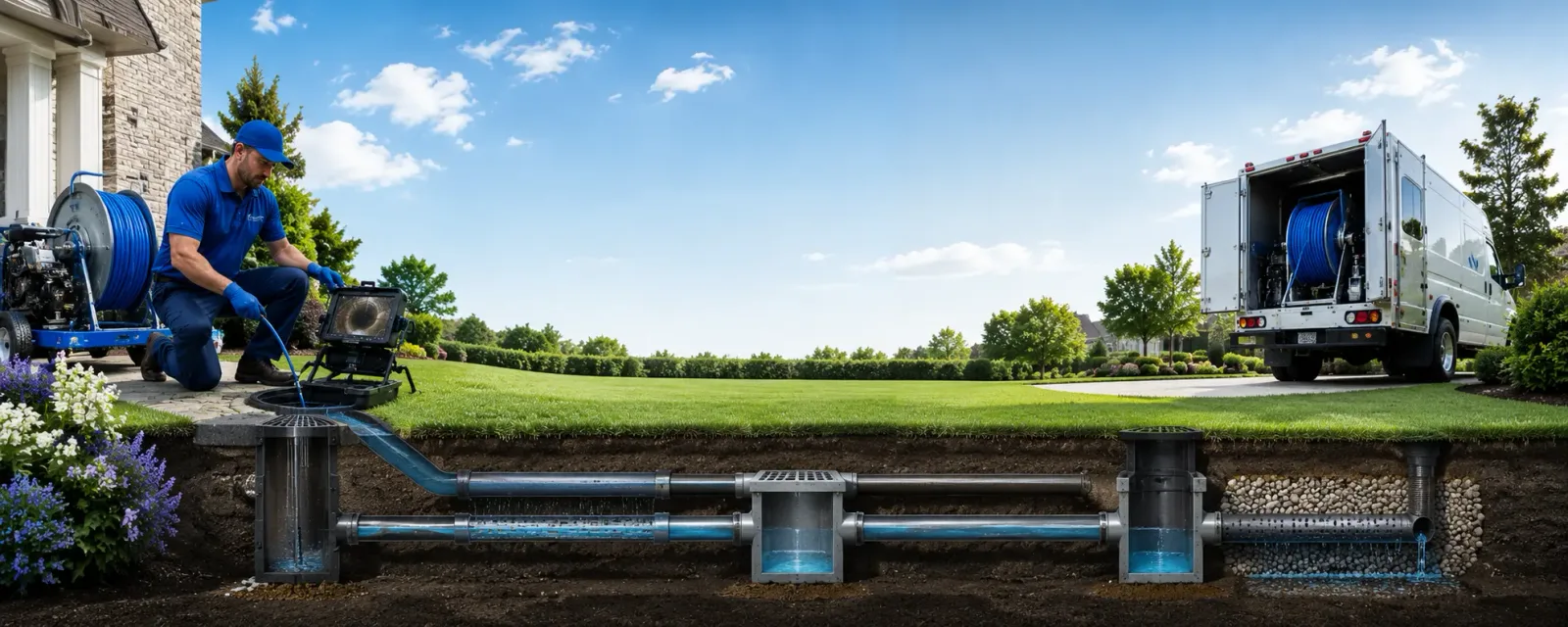 Outdoor drain cleaning information for New Market, AL